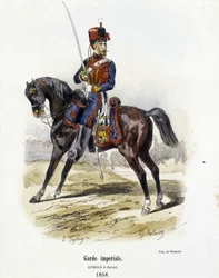 Imperial Guard: Artillery on Horseback 1854 - i "Histoire de l