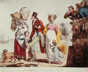 "I England trodde vi att de var sterila" (färgad gravyr)