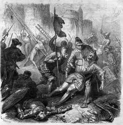 I striden mot Henrik IV av det heliga germanska riket den 14 oktober