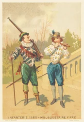 Infanteri, musketör och fife 1580
