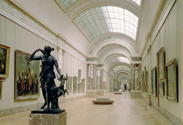 Interiörvy av Grande Galerie, 1500-1800-talet