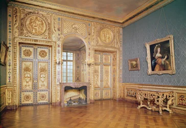 Interiörvy av Petit Salon, c.1660