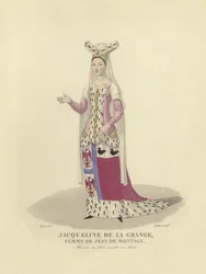 Jacqueline de la Grange, hustru till Jean de Montagu, rådgivare till Charles V och VI av Frankrike