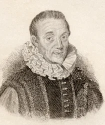 Jacques Auguste de Thou alias Thuanus, fransk historiker, från Crabbes Historical Dictionary pub. 1825