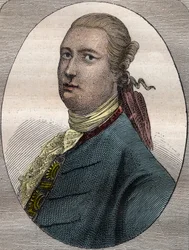 James Bruce, skotsk resenär och reseskribent (1730-1794) - James Bruce skotsk diplomat, upptäcktsresande och geograf (1730-1794) - illustration hämtad från "The Great Mariners of the 18th century"
