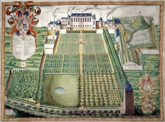 Jardin des Plantes, Paris. 1636 (akvarell)