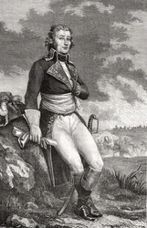 Jean Victor Marie Moreau (1763-1813) från en gravyr av Parmentier, från 
