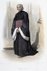 Jean de Gerson, fransk predikant och teolog (1363-1429) - i "" Le Plutarque francais", av Mennechet, Paris
