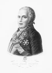 Johannes VI av Portugal (gravyr)