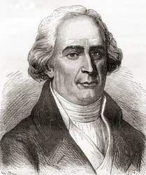 Joseph-Michel Montgolfier, från Les Merveilles de la Science, publicerad ca 1870 (gravyr)