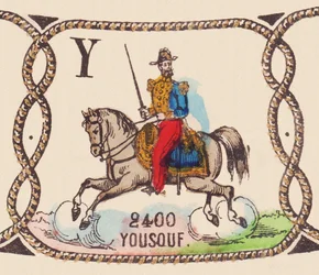 Joseph Vantini (1808-1866), fransk general vid namn Yousouf, omkring 1860 (tryck)