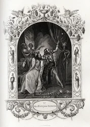 Julius III (julius eller Iulius eller Giulio) (påven från 1550 till 1555) och den unge Bertuccino, apshowen. Gravyr för att illustrera Histoire des popes av Maurice Lachatre (1814-1900), librairie du progres, Paris.