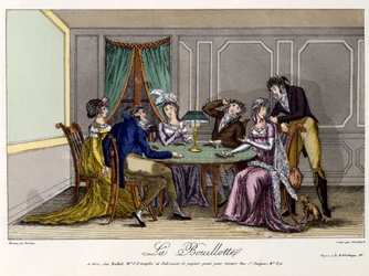 The Hot Water Bottle, ca 1810 (handfärgad gravyr)