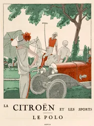 Citroen och Sports Polo, ca 1914 (färglitografi)