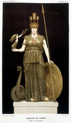 La Minerve de Simart - i ""Grekernas historia"" Victor Duruy 1887.