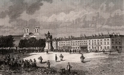 La Roche-sur-Yon (La Roche sur Yon) - Pays de la Loire - plats Napoleon - gravyr i "Frankrike illustrée: geografi, historia, statistisk administration" av V.-A. Maltbrunt. 1884