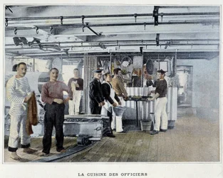 Officerernas kök - i "Military album - Navy: Life on board"
