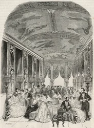 Det så kallade Lebrun-galleriet, som fungerade som samtalsrum under balen - Hôtel Lambert på Île Saint-Louis, 2 rue Saint-Louis-en-l