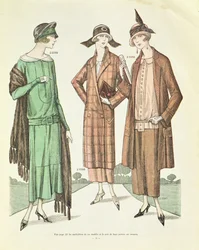 Dammode, illustration från La Veritable Mode Francaise de Paris, 1924