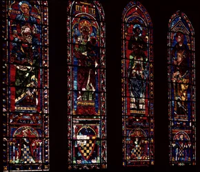 Lancetfönster från södra korsarm, c.1217-25