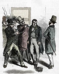 Gripandet av Vautrin (Jacques Collin) i "Le pere goriot"