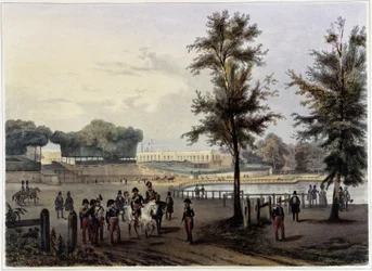 Le Grand Trianon à Versailles - i "Promenade dans Paris et ses environs", designad av Jacottet och Benoist, ca 1840