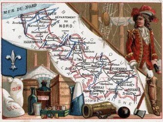 Le Nord (59), Nord Pas De Calais (Nord-Pas de Calais), Frankrike. Porträtt av Jean Bart (Jan Bart eller Jan Baert
