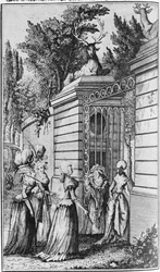 Le Parc aux Cerfs, porten till Ludvig XV:s kungliga tillflyktsort (1710-74), förvaltad av Madame de Pompadour (1721-64)