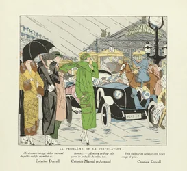 Le Probleme de la Circulation, från Art-Gout-Beaute, pub.1924(stenciltryck)