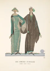 Les Soeurs Jumelles, från en samling av modeplattor