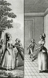 Libertinage - i "Historia dag för dag av en kvinna från den franska republiken", Restif de La Bretonne (1734-1806), Genève 1791-1794.