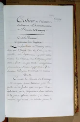 Lista över klagomål och krav riktade till kung Ludvig XVI (1754-93) av församlingen Taverny, april 1789