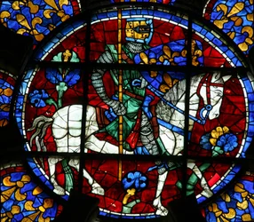 Ludvig VIII som riddare till häst, (w107)