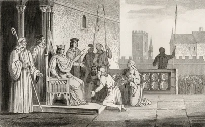 Ludvig X (1289-1316) den busiga frigör livegna, från 