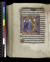 MS 300 f.212v, Terce, från Isabellas Psalter and Hours of France, Paris, c.1265-70 (penna & bläck och tempera på pergament)