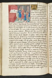 MS Hunter 252 116v Sida från Cent Nouvelles Nouvelles, c.1461-62