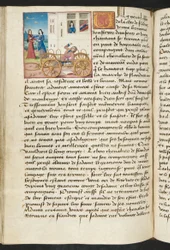 MS Hunter 252 122v sida från Cent Nouvelles Nouvelles, c.1461-62