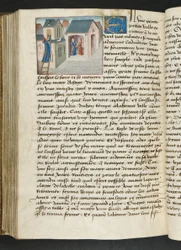MS Hunter 252 181v Sida från Cent Nouvelles Nouvelles, c.1461-62