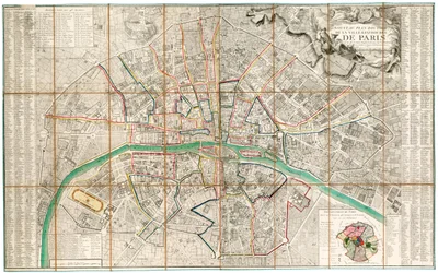 Karta över Paris