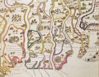 Karta över Afrikas kust och Gambiafloden, 1622