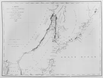 Karta över de upptäckter som gjordes 1787 i Kinas hav och Tartarysundet av de franska fregatterna La Boussole och L