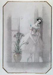 Marie Taglioni i ""la Sylphide"", italiensk opera