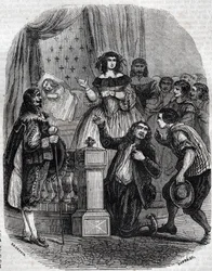 Marie de Medicis (1573-1642), drottning av Frankrike och regent av kungariket för sin son, sover i sängen - Marie de 