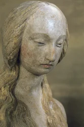 Maria Magdalena, sent 1400-tal (polykrom sten) (se även 248111, 248112 och 252686)