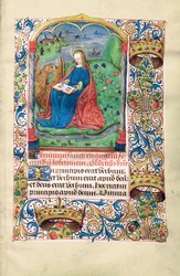 Mary Magdelene in the Wilderness, illustration från "Time Book, Use of Langres", c.1500
