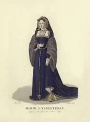 Maria av England, tredje fru till kung Ludvig XII av Frankrike