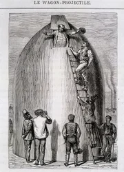 Maston hade gödd - i Från jorden till månen av Jules Verne