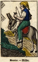 Meunier; Serie om handel, bild av Epinal från 1800-talet.
