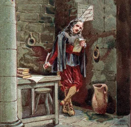 Michel de Marillac (1563-1632) innesluter i slottet Chateaudun.