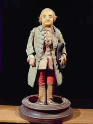Modell av Nicolas Fery (Bebe) (1741-64) dvärg av kung Stanislas Lesczinski (1677-1766) av Polen (vax)